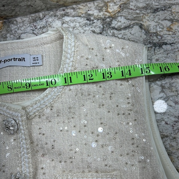 Self-Portrait White Midi A-Line Skirt - Picture 12 of 16